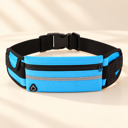 Running Waist Pack — Sky Blue — product view — product illustration