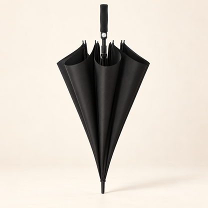 Straight-Handle Umbrella — Black — product view — product illustration