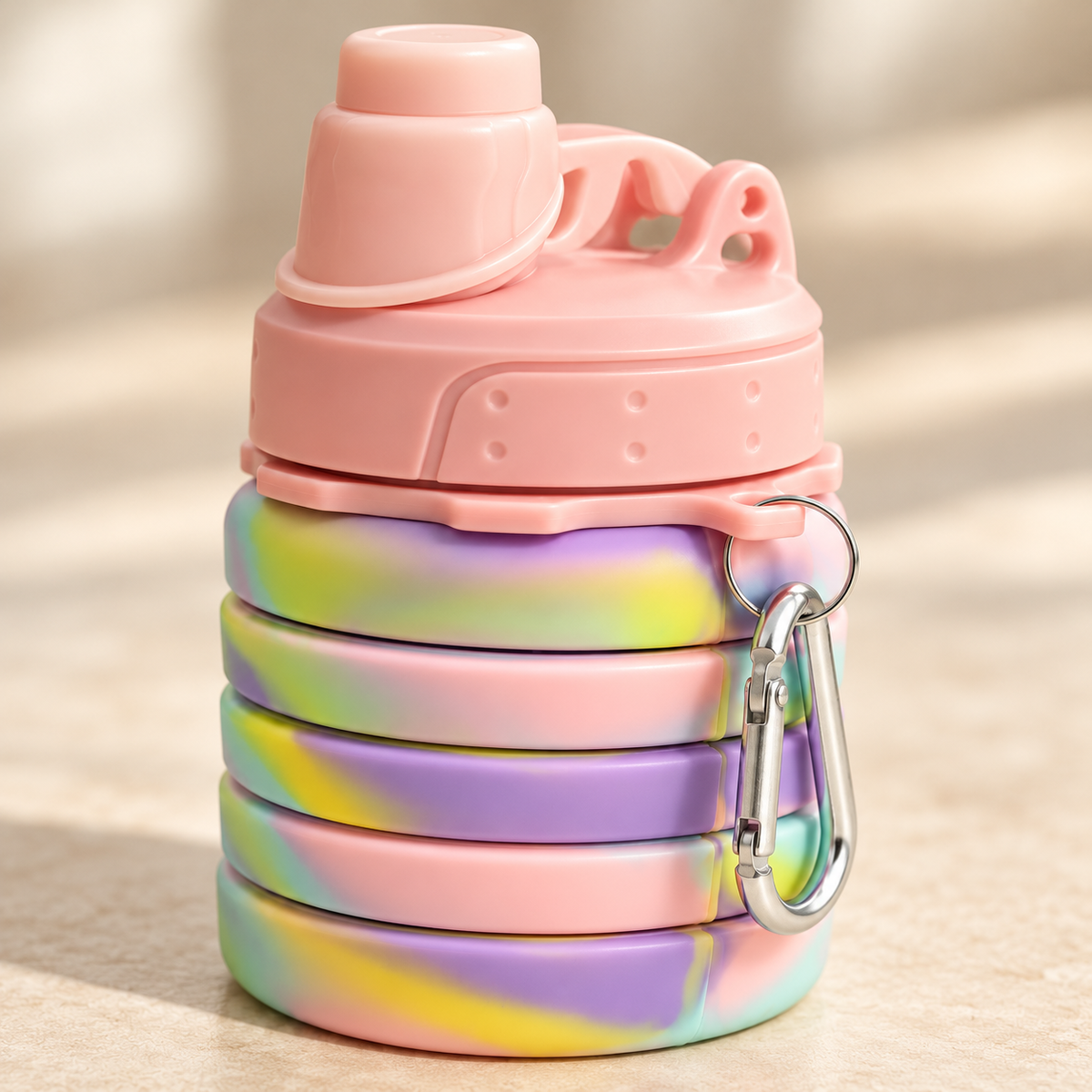 Collapsible Travel Bottle — Pastel — product detail — product illustration