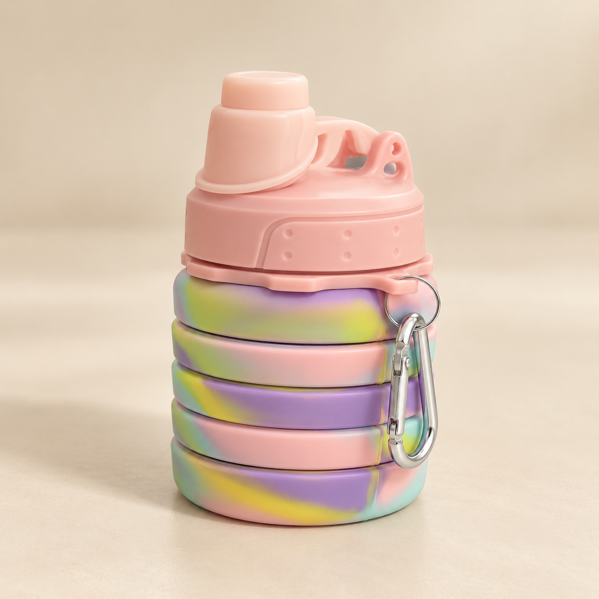 Collapsible Travel Bottle — Pastel — product view — product illustration