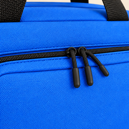 Blue Portable Organizer Bag — detail — product illustration