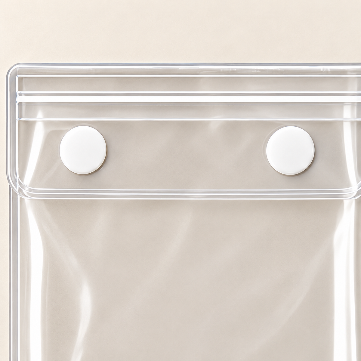 Clear Phone Sleeve with Bottom Tab — detail — product illustration