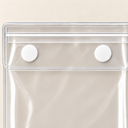 Clear Phone Sleeve with Bottom Tab — detail — product illustration