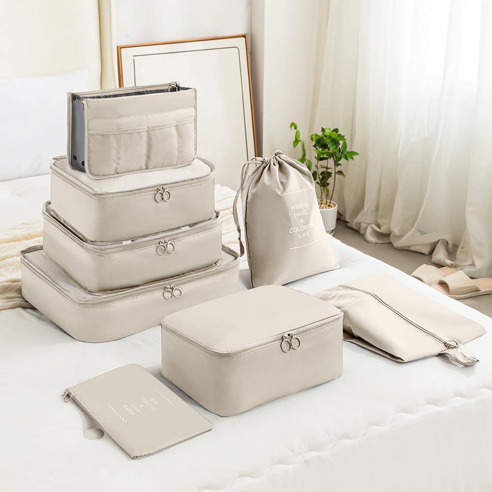Delunie 11-Piece Travel Organizer Set — Beige — product detail